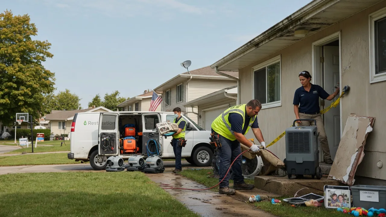 Water Damage Restoration in Greens Fork, IN near me